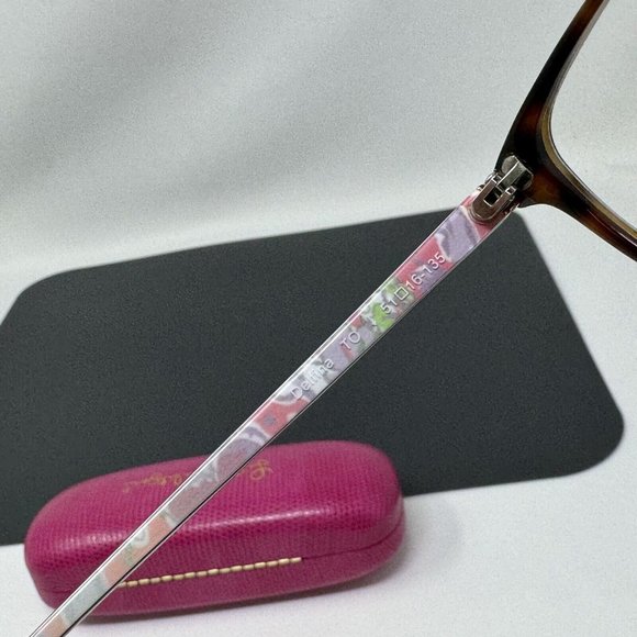 Lilly Pulitzer Delfina TO  tortoise Eyeglasses 51 [] 16 135 - Picture 8 of 16